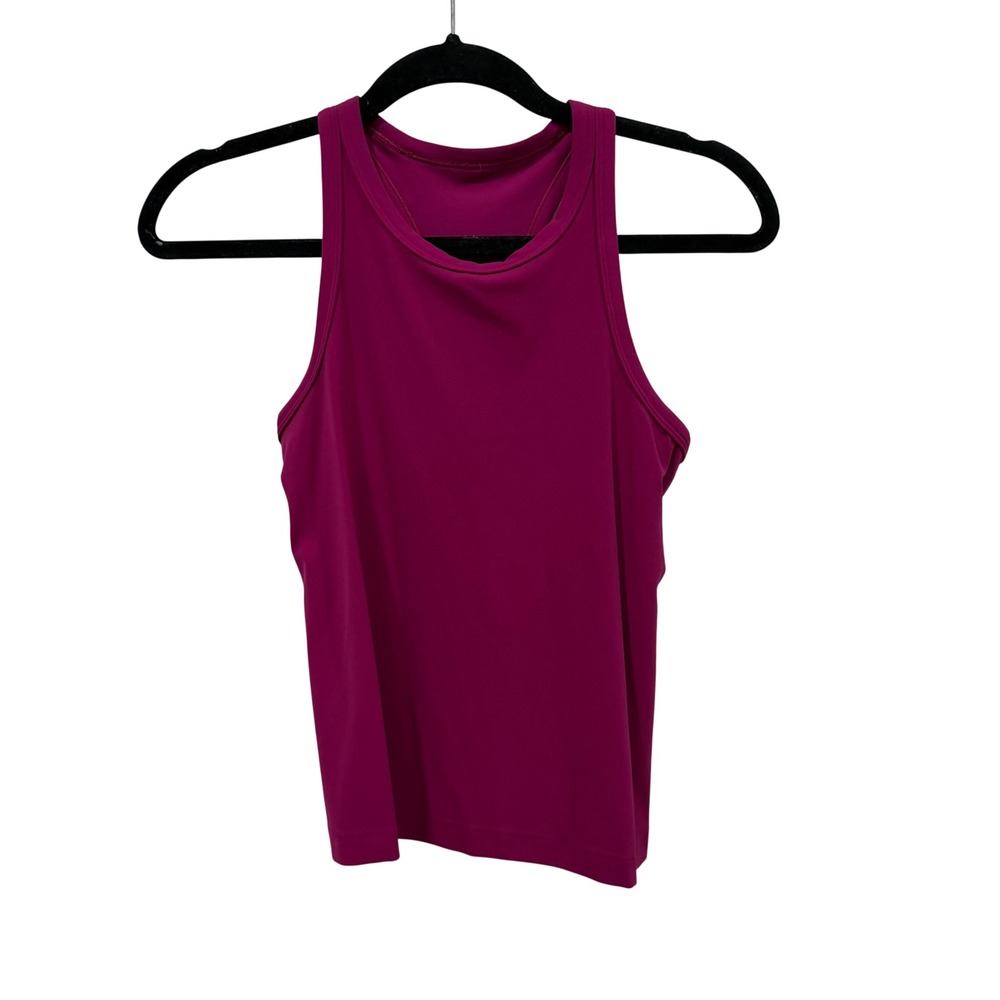 Lululemon‎ Invigorate Training Tank Top Magenta Pink Racerback High Neck Womens